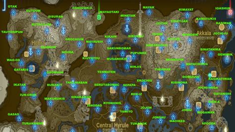 zelda tears of the kingdom schreine|Shrine map and locations for Zelda: Tears of the。